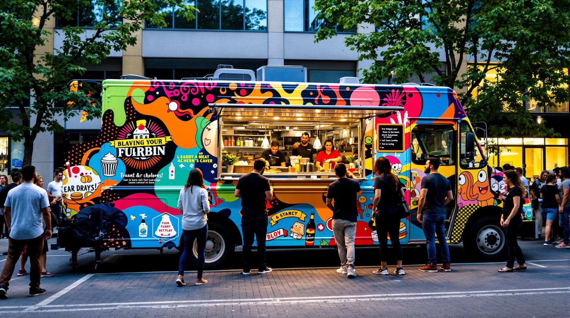 covering food truck