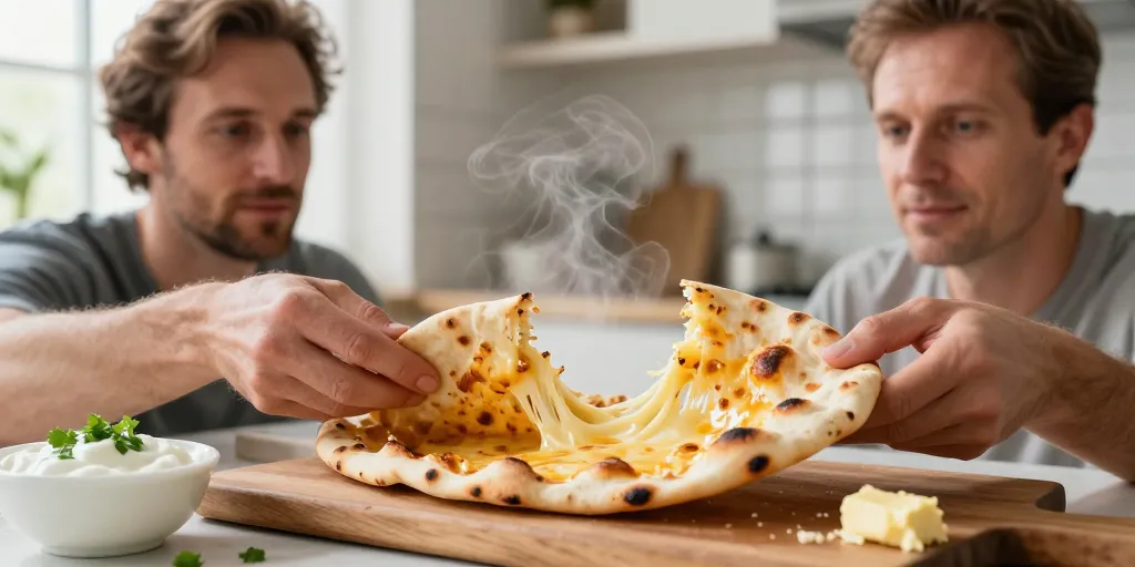 recette naan fromage